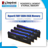 Kingston HyperX FURY DDR4 RGB หน่วยความจำ2666 MHz 3200MHz DDR4 CL15 DIMM XMP 8GB 16GB Memoria Ram Ddr4สำหรับหน่วยความจำเดสก์ท็อป Rams