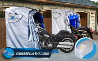 เต็นท์พับได้ เต็นท์จอดรถ โรงจอดรถสำเร็จรูป CARSBRELLA รุ่น SCOOT - ALUMINIUM สำหรับมอไซค์ขนานเล็ก