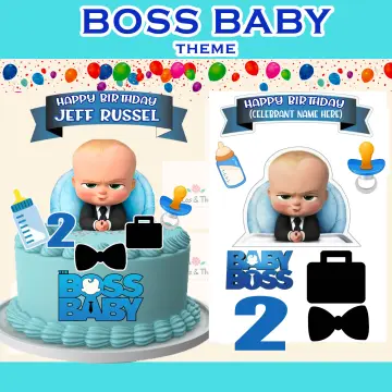 Buy 8 Pcs BOSS Baby Cupcake Toppers , Kids Birthday Party, Baby Shower Cake  Decorations (8pcs) Online at desertcartSINGAPORE