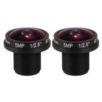 2X HD Fisheye กล้องวงจรปิดเลนส์5MP 1.8มิลลิเมตร M12x0.5เมา112 F2.0 180องศาสำหรับกล้องเฝ้าระวังวิดีโอกล้องวงจรปิดเลนส์