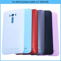 ใหม่สำหรับ ASUS Zenfone Selfie ZD551KL พลาสติกฝาหลัง ZD551KL แผงประตูหลังเคสเปลี่ยนด้วยปุ่มด้านข้าง