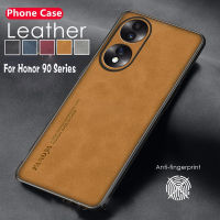 สำหรับ Honor 90 Pro 90 Lite 90 5G Honor90 90 Lite เคส2023 90Pro เนื้อหนังหรูหราหนังแกะหนังแฟชั่นฝาหลังป้องกันเลนส์ติดกล้องโทรศัพท์เคสโทรศัพท์