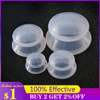 【CC】✇♕❡  SHARE HO 4 Size Transparent Silicone Massage Jars Cup Cans Banks Plastic Dampness Expelling Release Pain