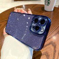 ?เคสโทรศัพท์ชุบแวววาวระยิบระยับหรูสำหรับ iPhone 11 12 13 14 Pro Max สองชั้นเคสสำหรับไอโฟนใส6 6S 6Plus 6S Plus 7 8 Plus X XR XS ฝาครอบป้องกันสูงสุด