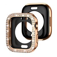 Diamond Watch Cover for Apple Watch Case Series Ultra 8 49MM 45MM 41MM 40MM 44MM Bling Bumpe Protective for Iwatch 7 6 5 4 3