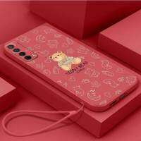 เคส Huawei Y7A Huawei PSMART 2021สนุกกับเคสนิ่มใส่โทรศัพท์20SE ซิลิโคนเหลวเคสเคสกันกระแทกมือถือเรียบเคสลายการ์ตูนหมีน่ารักพร้อมสายคล้อง