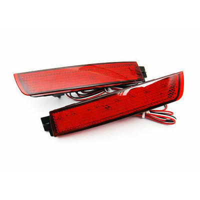 Red Lens Rear Bumper Reflector Lamp LED Tail Brake Light for Juke Quest Sentra FX35 265605C000