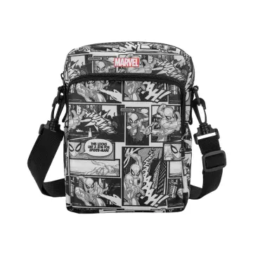 MINISO MARVEL Shoulder Bag Tote Large Capacity Messenger Bag,Dark  Grey Lunch Bag - Lunch Bag
