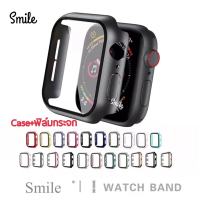 เคส smart watch 7 SE 6 5 4 3 2 1  สำหรับ smart watch + ฟิลม์กระจกในตัว เคสกระจก ขนาด41mm /45mm/44MM/40MM/38MM/42MM .ใช้สำหรับ smart  watch