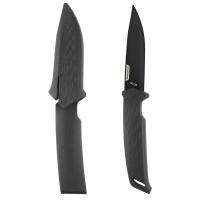 มีดสั้น มีดเดินป่า Knife มีดพกทหาร Blade Knife Black มีดนำเข้าจากฝรั่งเศส​ มีดพกแบบใบมีดยึดตายตัว รุ่น SIKA 100 (สีดำ)