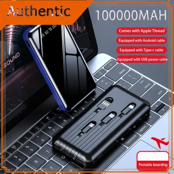 Shop Slim Power Bank 100000mah Original with great discounts and prices  online - Dec 2023