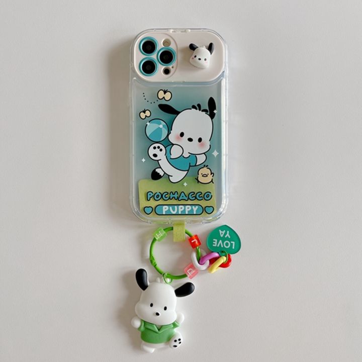 เคสโทรศัพท์มือถือกระจก-กันกระแทก-ลายสุนัขน่ารัก-สีเหลือง-สําหรับ-iphone-14-13-12-x-xsmax-xr