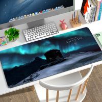 แผ่นรองคีย์บอร์ดสำหรับเล่นเกม Mousepad S-Skyrim Mousepad อุปกรณ์เล่นเกมพีซี แผ่นรองยาง แผ่นรองโต๊ะ Mausepad ตู้แล็ปท็อป Mausepad Xxl