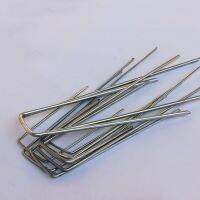 U-shaped Fence Stake Heavy-duty Sod Pins Galvanized Anti-rust Garden Landscape Staples for Holding Fence Ground Cover