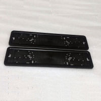 Fit EU Car License Plate Frame Metal And Plastic Frame Car License Plate Frame Number Plate Holder Car Accessories 2 Pcs