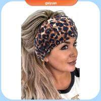 GAIYUAN อีลาสติก Boho headbands ยืดยืดได้ ที่คาดผมแบบผูกปม มีสไตล์ ห่อ headbands สำหรับผู้หญิง