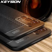 KEYSION เคสกันกระแทกสำหรับ OPPO A74 5G A95 A55 A54 A94 4G หนังซิลิโคนโทรศัพท์กลับสำหรับ OPPO F19 Pro + Plus