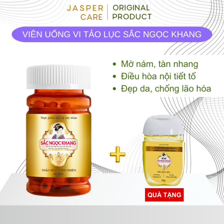 Viên uống Sắc Ngọc Khang từ Vi Tảo Lục Nhật Bản - Astaxanthin ...