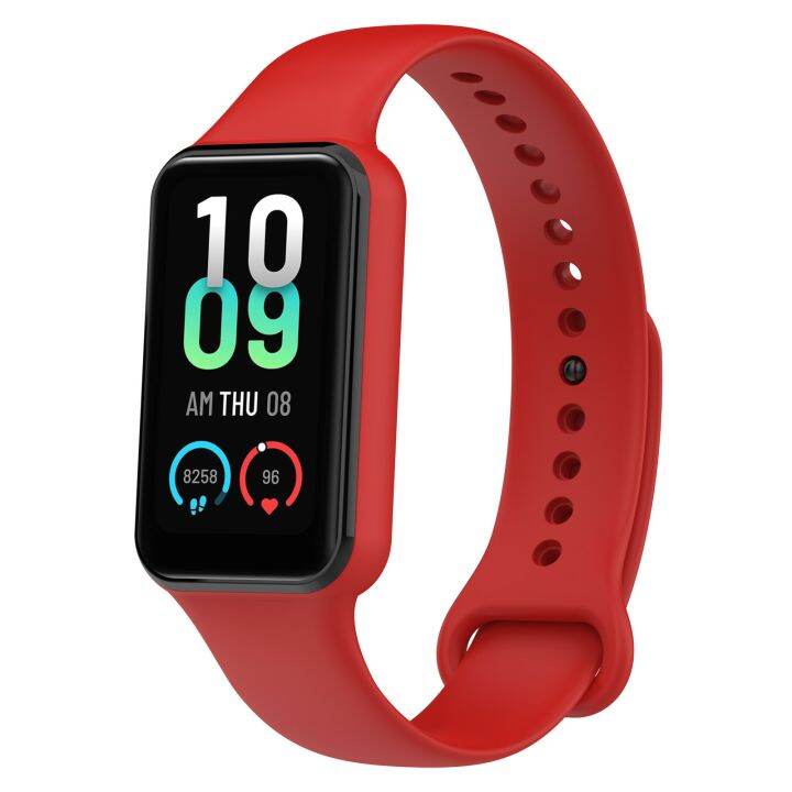 สำหรับสายนาฬิกาข้อมือซิลิโคน-amazfit-band-7-สีเขียวเข้ม