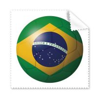 Brazil National Flag Soccer Football Cleaning Cloth Phone Screen Glasses Cleaner 5pcs Lens Cleaners