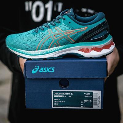 2023 Asics รองเท้ากีฬาสำหรับทั้งหญิงและชายเจล-KAYANO27รองเท้าวิ่งรองเท้าวิ่ง K27มาราธอนมีเสถียรภาพ