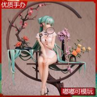 Hatsune Miku ทำด้วยมือ Shaohua Cheongsam Hatsune ทำด้วยมือรอบๆ 17 รูปท่านั่งของตกแต่งแบบสองมิติ