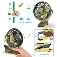 Portable Cooling Mini USB Fan 4 Speeds 360 Degree All-round Rotation Air Fan USB Charging Desktop Clip Fan 4000mAh