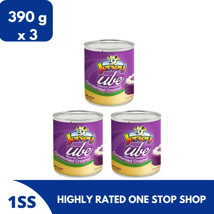 Jersey Condensed Milk Ube Flavor, 390gs set of 3 Lazada PH