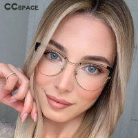 48297 Cat Eye Metal Optical Glasses Frames Anti Blue Light Men Women Fashion Computer Eyeglasses