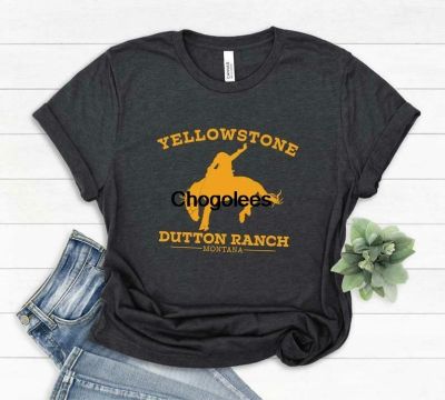 Yellowstone Dutton Ranch National Park T-shirt Christmas Holiday 100% cotton T-shirt