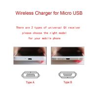 、‘】【【 Qi Wireless Charging Kit Transmitter Charger Adapter Receptor Receiver Pad Coil Type-C Micro USB Kit For