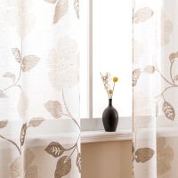 Floral Sheer Screening Panel Plain Curtain For Window Bedroom Tulle Drape Voile Fabric Treatment Blinds Customize X614 30