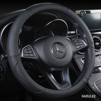 KADULEE Microfiber Leather Car Steering Wheel Cover For Renaults Duster Megane 2 3 koleos Logan sandero Scenic 2