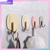 YESMILE 4 Pcs เอบีเอสเอบีเอส ตะขอติดแน่น แผ่นปะพีวีซี ทนทานสำหรับงานหนัก ตะขอติดผนัง ของใหม่ 4สีที่แตกต่างกัน ตะขอกุญแจ อุปกรณ์สำหรับห้องครัว