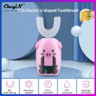 CkeyiN bàn chải đánh răng điện trẻ em 2-7 tuổi, làm sạch bằng siêu âm 4 chế độ, hình chữ U không thấm nước, sạc với USB DC138 thumbnail