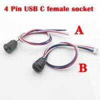 ☜ 1-10pcs 4 Pin USB Type C Connector Jack Female Socket Type-C With Card Buckle Charging Port 4Pin USB-C Charger Plug Dock