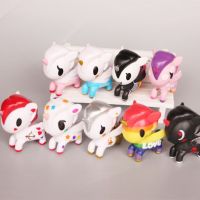 PANWE PVC สำหรับเด็ก Tokidoki โมเดลยูนิคอร์นของสะสมโมเดลยูนิคอร์นขนาดเล็กโมเดลตุ๊กตาแอคชั่นของเล่นโมเดลรูปสัตว์