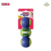 KONG ของเล่นสุนัข Squeezz Action Tower เทนนิสของเล่นสุนัข PSAT