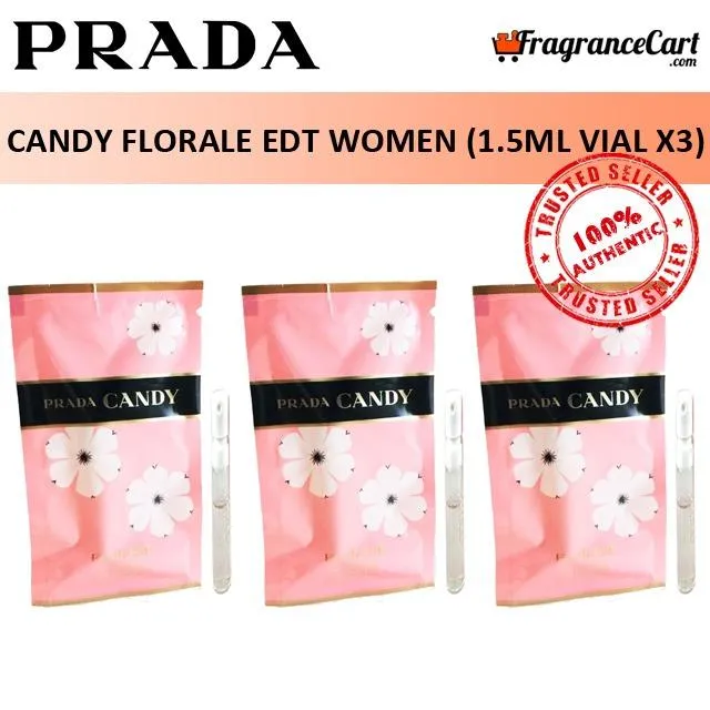 Prada Candy Florale EDT for Women ( Sample Vial x3) Eau de Toilette  Pink [Brand New 100% Authentic Perfume] | Lazada Singapore