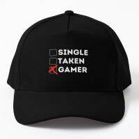 Funny Single Taken Gamer Sticker Valenti Baseball Cap Hat Outdoor Solid Color Czapka Boys Fish Sun Casquette Black Sport Women