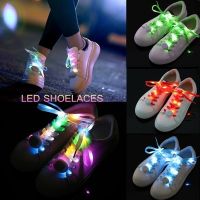 New LED Sport Shoe Laces Luminous Shoelaces Glow Shoe Strings Round Flash Light Shoelaces No Tie Lazy Shoe Laces Party Decor 15