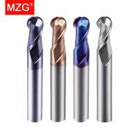 MZG Ball End Mill 2 ขลุ่ย HRC45 HRC55 HRC65 Nano Coating เหล็กหล่อเหล็กหล่อทองเหลืองคาร์ไบด์เครื่องมือเครื่องตัดทังสเตน