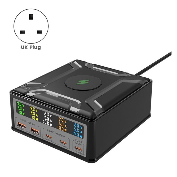 260w-high-power-laptop-charger-cell-phone-fast-charging-qc3-0-pd3-1-multi-port-charging-eu-plug