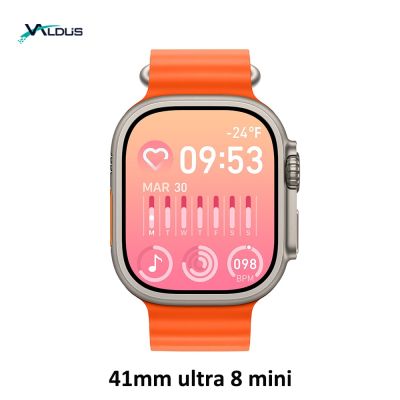ZZOOI 41mm Ultra 8 Mini Smart Watch For Women NFC Fitness Smartwatch Bluetooth Call Heart rate Wireless Charge For Apple Android Phone