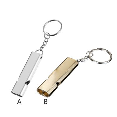 Metal Whistle Aluminum Alloy Emergency Device Craftsmanship Colorfast Outdoor Whistles Hiking Supplies Survival Prop Survival kits