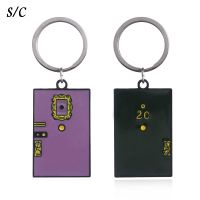 【CC】 2 Colors TV Show Monica  39;s Door Keychain Central Perk Chain for Men Fans Car Keyring Jewelry