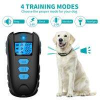 ZZOOI 800m Electric Dog Training Collar With Pet Remote Control  Barkproof Collars for Dogs Vibration Sound Shock Rechargeable Waterpr