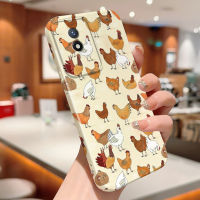 เคสสำหรับ Vivo Y02A Y02T รวมทุกอย่างดีไซน์นกไก่รูปหงส์กรณีโทรศัพท์ฟิล์มเปลือกแข็งกล้องคลุมทั้งหมดเคสป้องกันทนแรงกระแทก