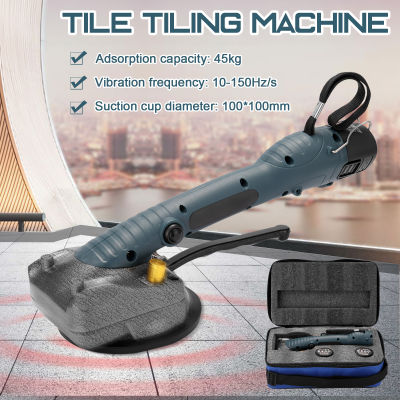 10-150Hz Tile Tiling Machine Wall Floor Tiles Laying Vibrating Tool with 100*100mm Suction Cup,EU