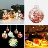 {Decwork}10Pcs Christmas Clear Baubles ลูกบอลใสเติมได้6/8/10ซม. ต้นคริสต์มาสแขวนเครื่องประดับงานแต่งงาน Mas Party Home Decor